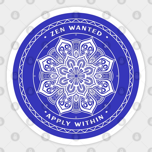 Light Zen Wanted Sticker by ZenWanted